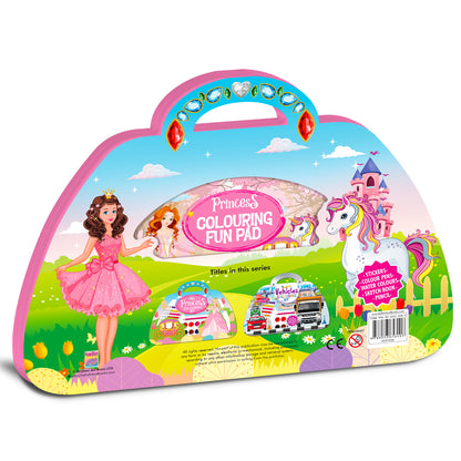 Princess Colouring Kit | Princess Coloring & Creative Activity Kit for Kids | Deluxe Art & Learning Kit