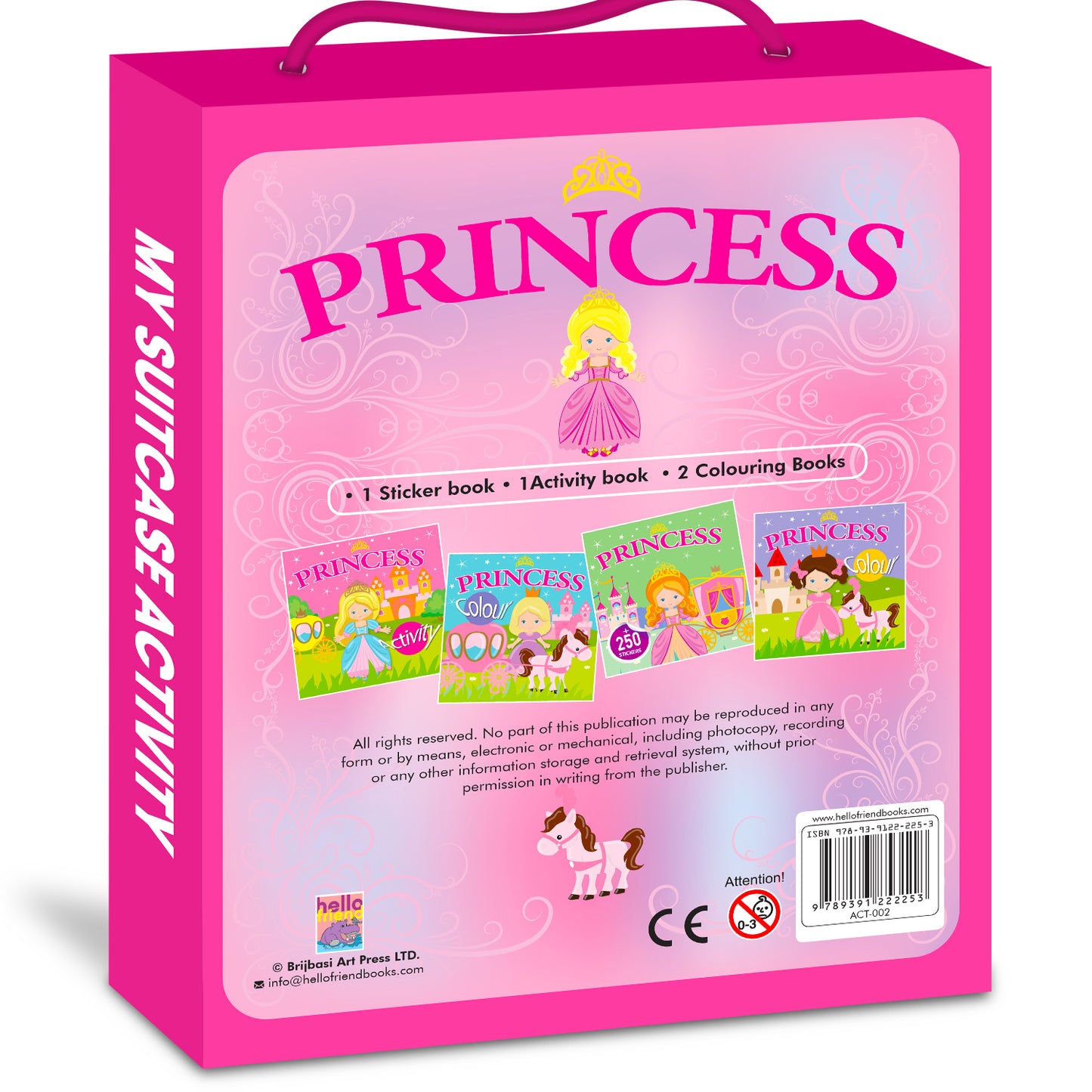 Princess – My Suitcase Activity | Princess Coloring & Activity Suitcase for Kids | Creative Learning Fun Set