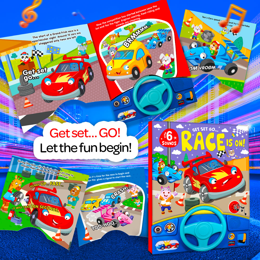 Get set go...race is on! - sound book