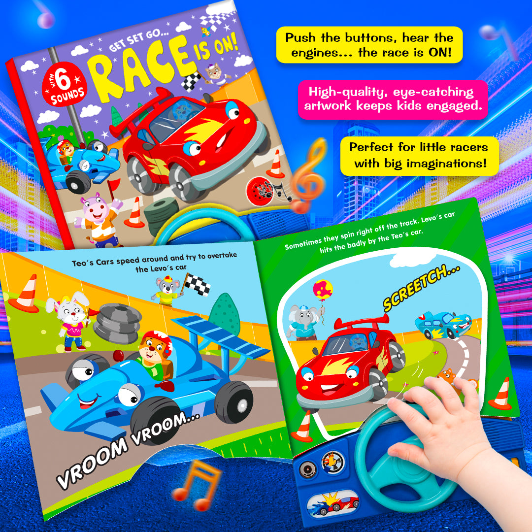 Get set go...race is on! - sound book