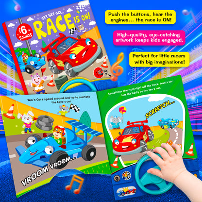 Get set go...race is on! - sound book