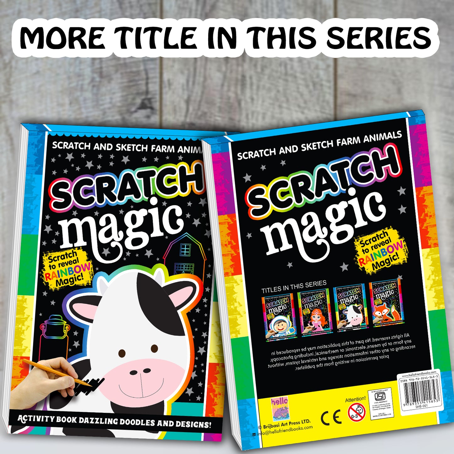 Scratch Magic – Farm Animals | Scratch & Reveal Activity Book for Kids | Farm Animal Art & Creative Fun