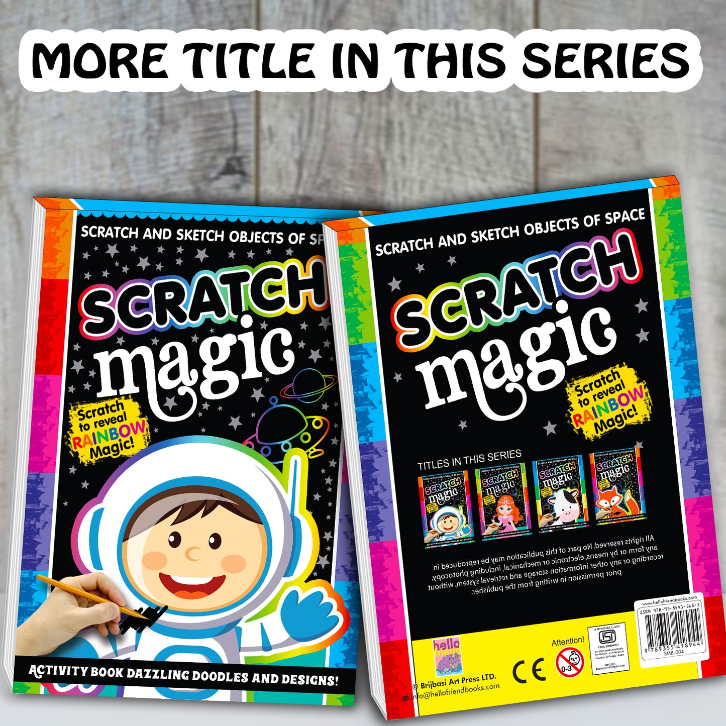 Scratch Magic – Objects of Space | Scratch & Reveal Activity Book for Kids | Space Scratch Art & Creative Fun