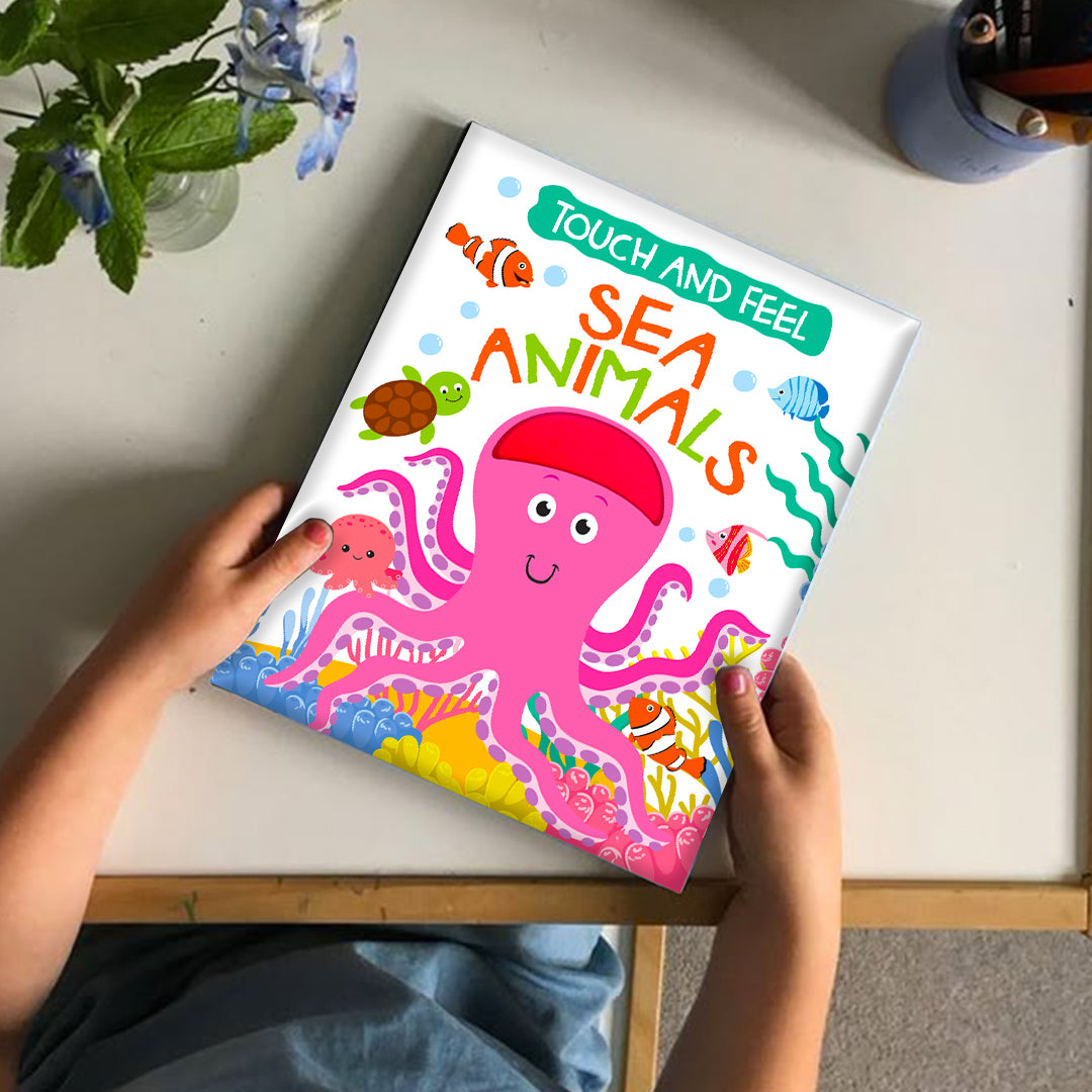 Touch and Feel Sea Animals Board Book - Touch, giggle and learn with every page - Crab, Dolphin, Whale, Turtle spreads with tactile textures