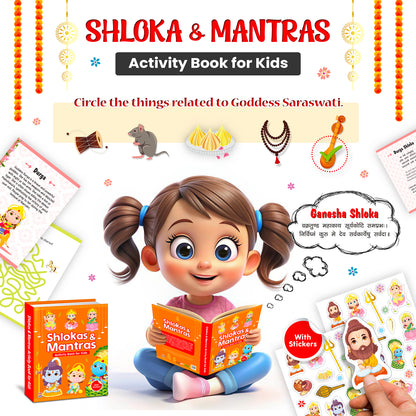 Shlokas and Mantras Activity Book | Indian Culture Learning Book for Kids
