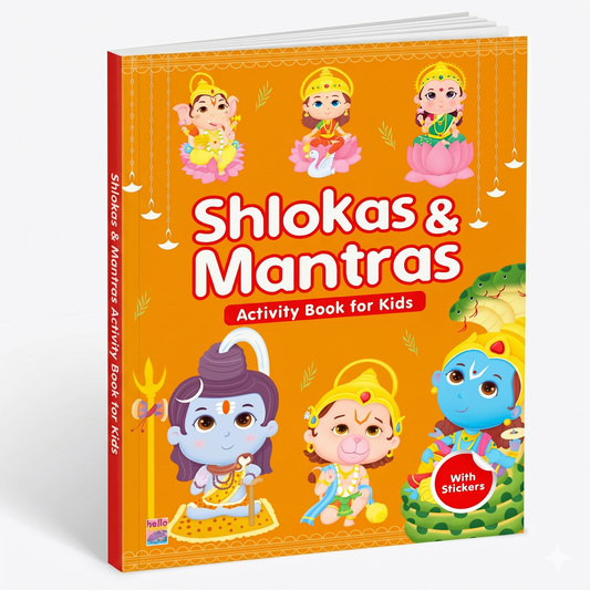 Shlokas and Mantras Activity Book | Indian Culture Learning Book for Kids
