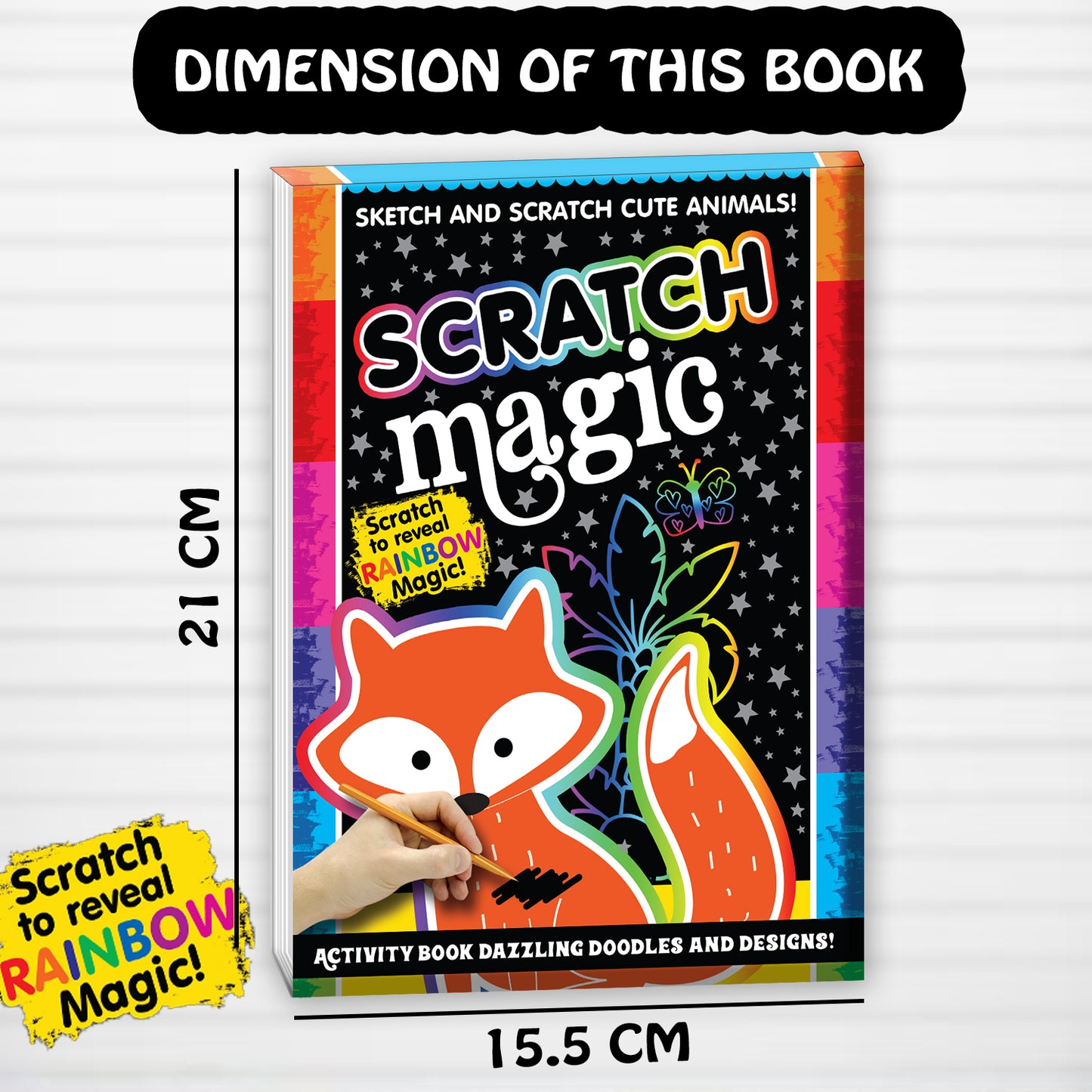 Scratch Magic – Cute Animals | Scratch & Reveal Activity Book for Kids | Animal Scratch Art & Creative Fun
