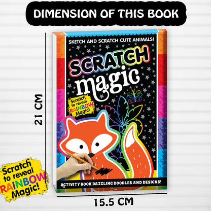 Scratch Magic – Cute Animals | Scratch & Reveal Activity Book for Kids | Animal Scratch Art & Creative Fun