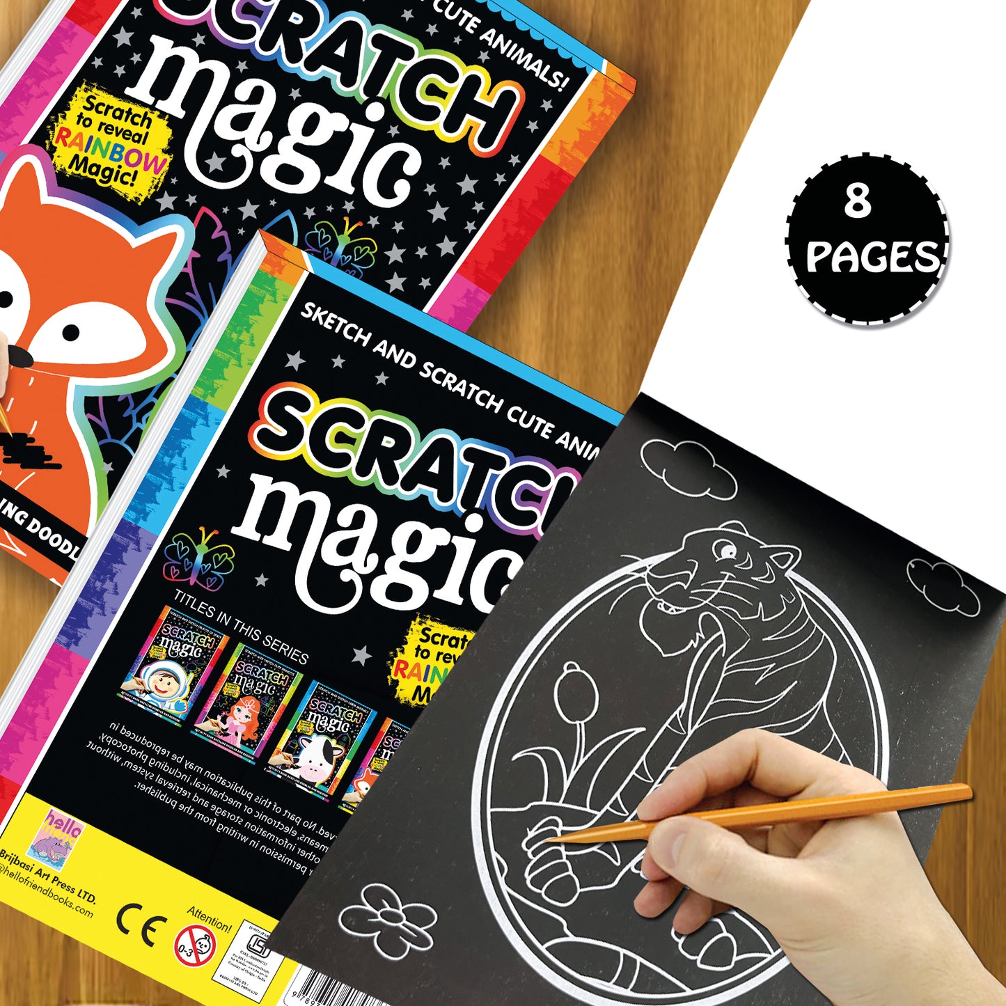Scratch Magic – Cute Animals | Scratch & Reveal Activity Book for Kids | Animal Scratch Art & Creative Fun