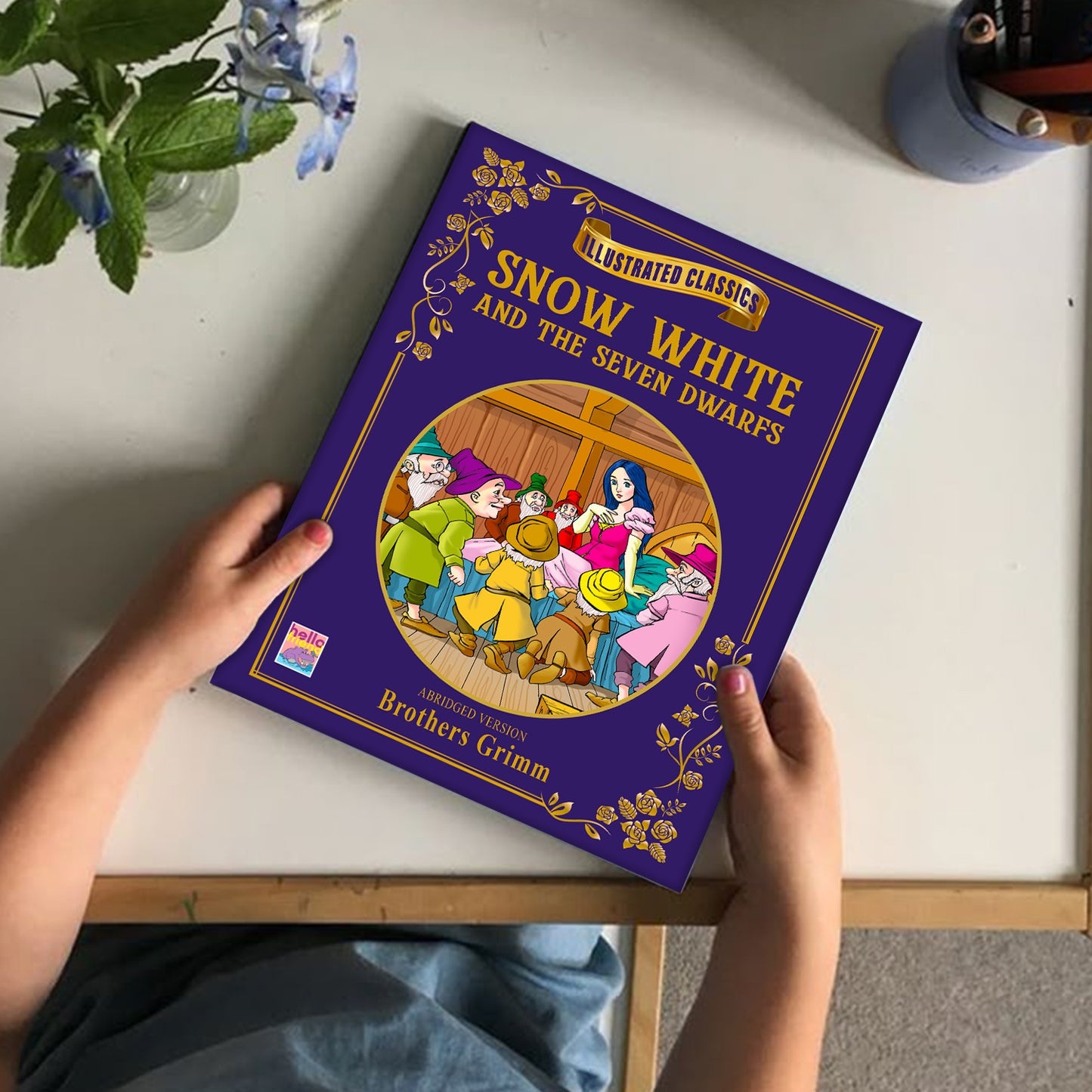 Snow White and the Seven Dwarfs - Two books lifestyle display