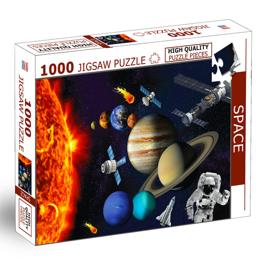 Space Adventure Jigsaw Puzzle | 1000 Piece Puzzle for Kids & Adults | Educational Space Theme Puzzle