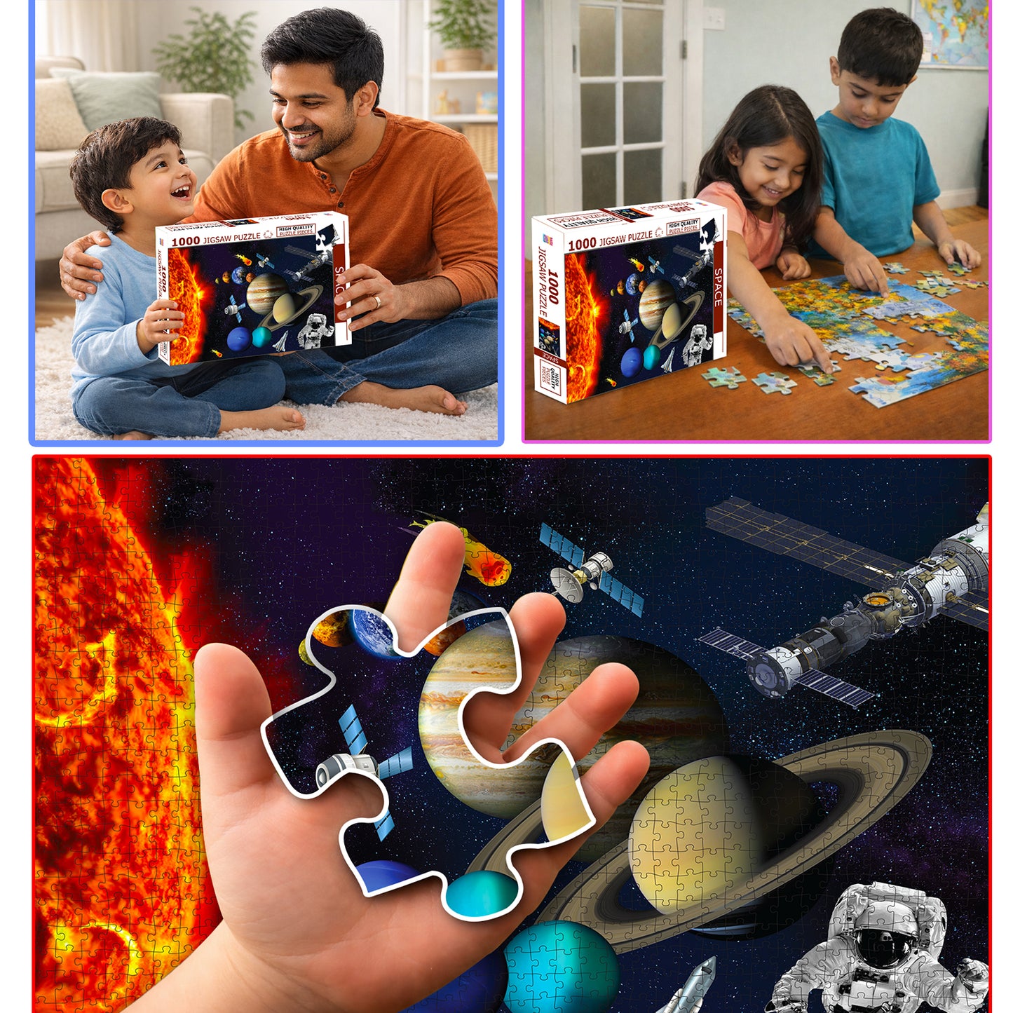 Space Adventure Jigsaw Puzzle - Average piece size 7x5cm