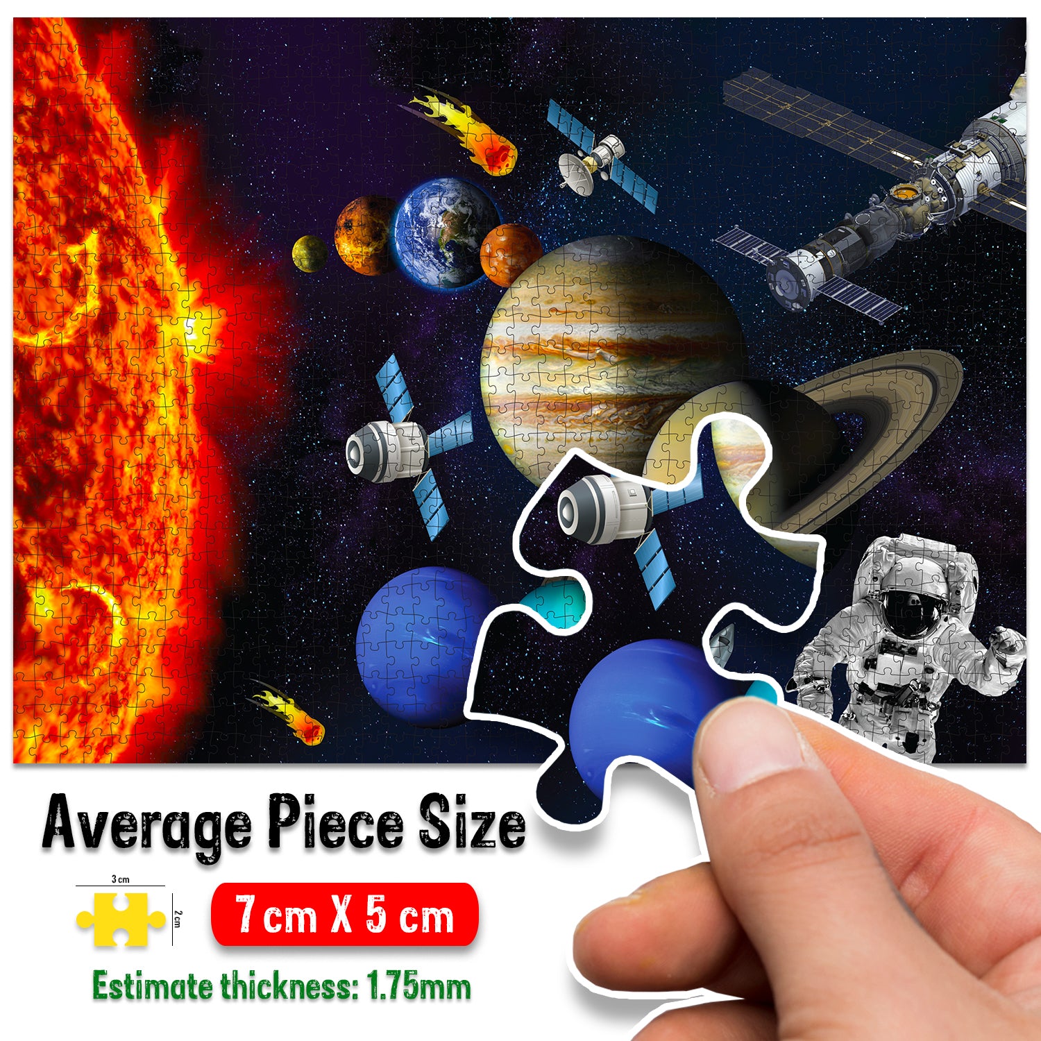 Space Adventure Jigsaw Puzzle - High quality & safe material features