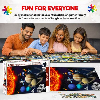 Space Adventure Jigsaw Puzzle - Completed puzzle dimensions