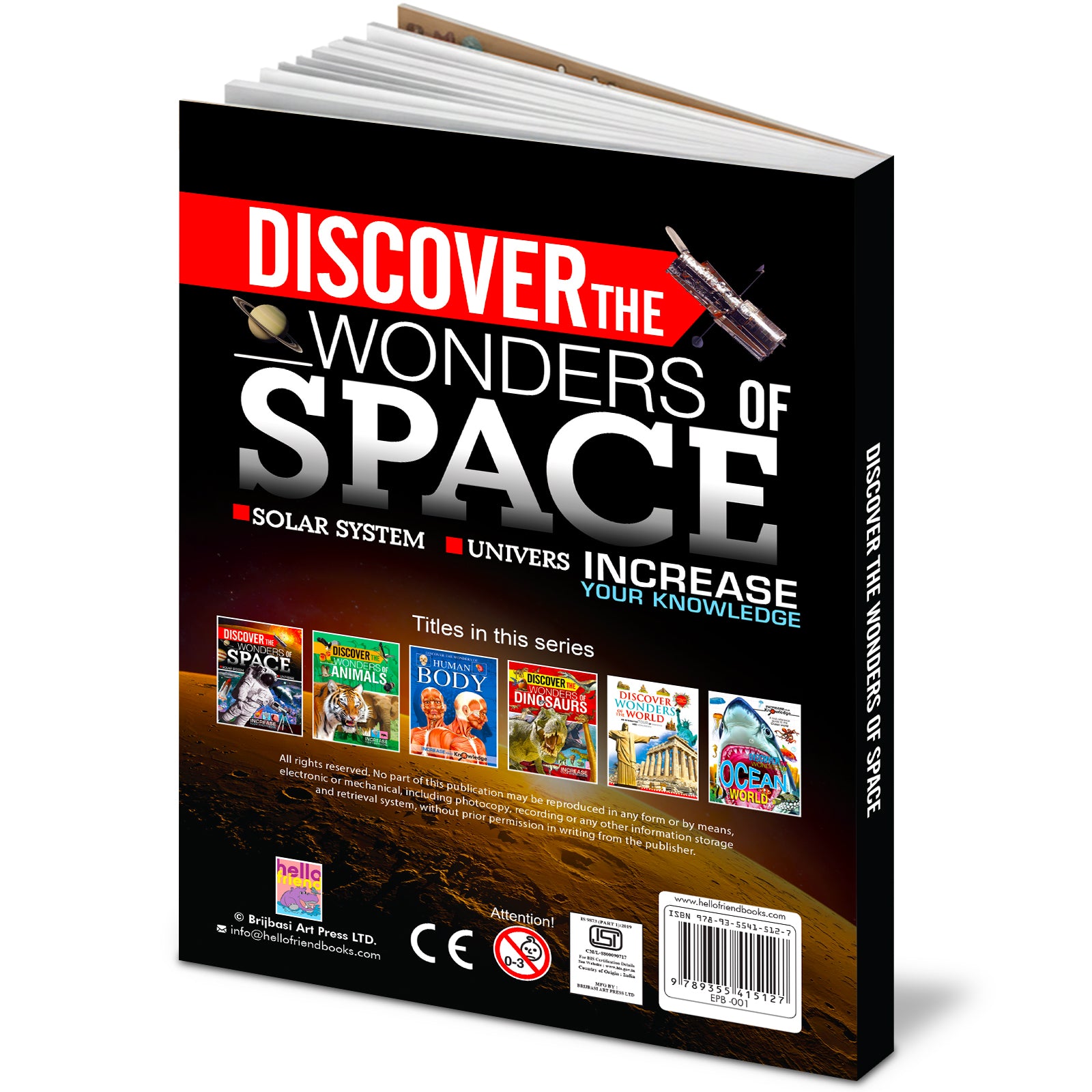Discover the Wonders of Space - Back cover with series titles
