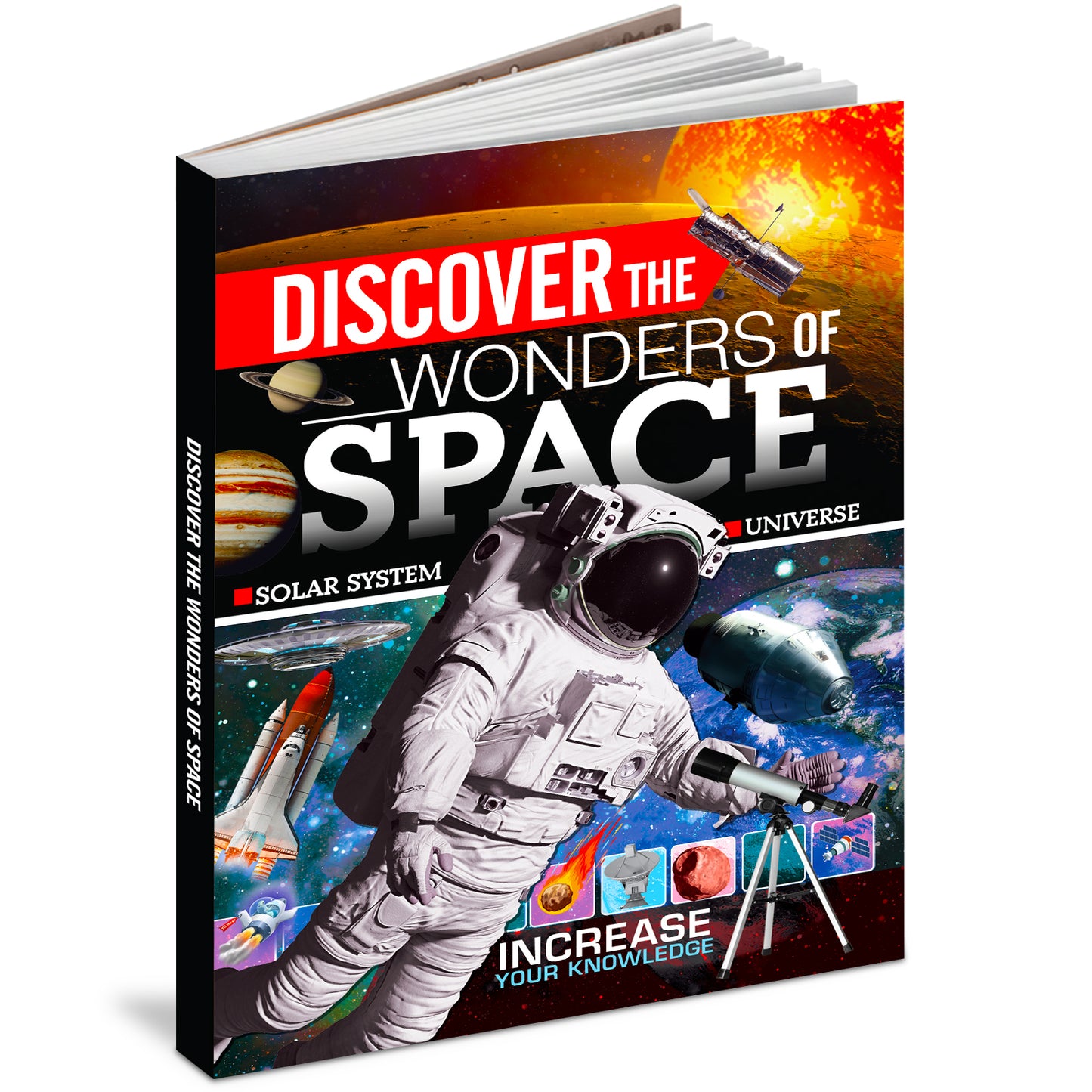 Discover the Wonders of Space - Front cover 3D view