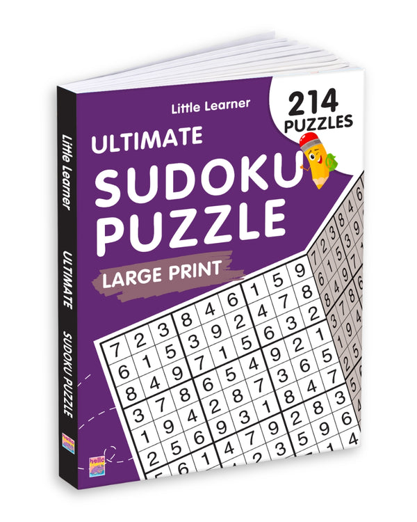 Ultimate Sudoku Puzzle | 214 Large Print Puzzles | Little Learner
