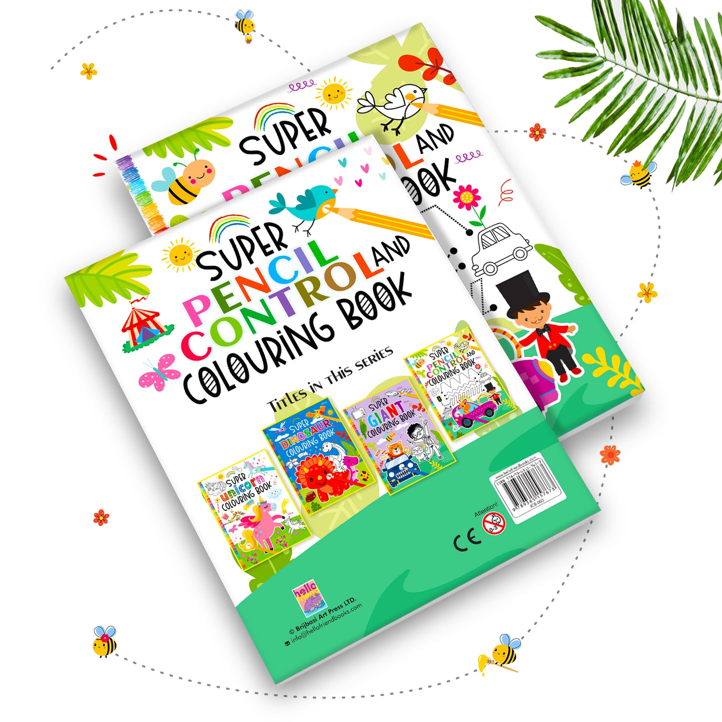 Super Pencil Control and Colouring Book | Pencil Tracing & Coloring Activity Book for Kids | Early Learning Workbook