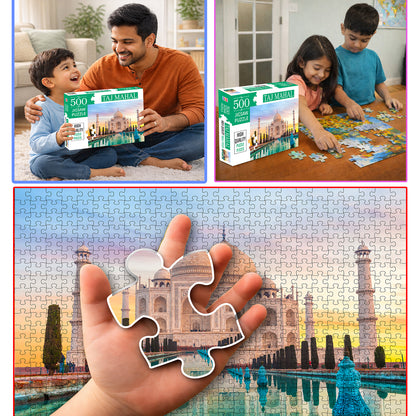 Taj Mahal Jigsaw Puzzle - Average Piece Size