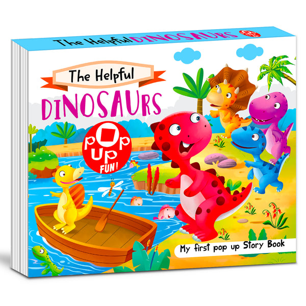 The Helpful Dinosaurs | Pop-Up Story Book for Kids