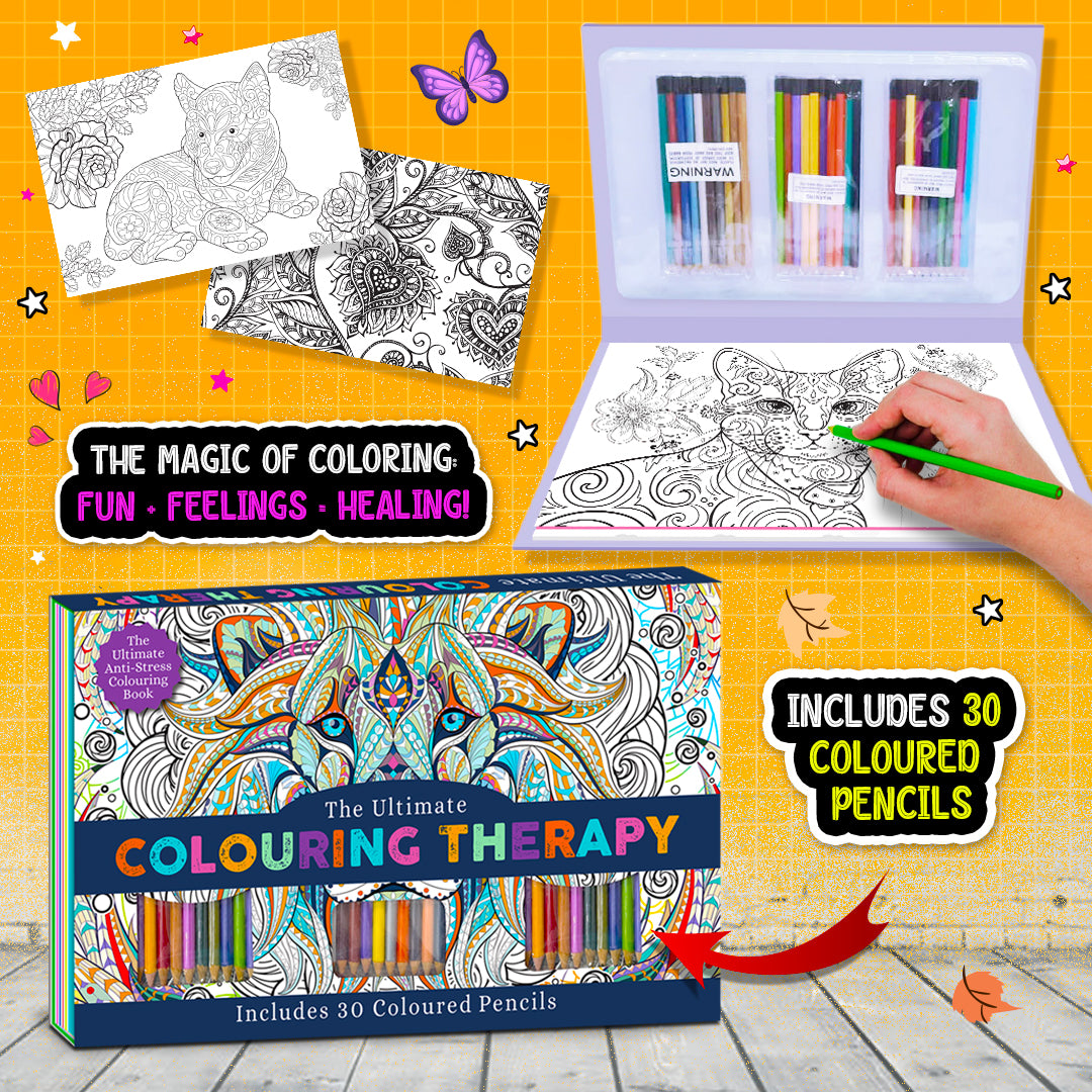 The Ultimate Colouring Therapy – Creative Art | Relaxing Coloring Book for Kids | Creative Art & Mindfulness Activity Book