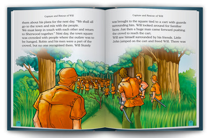 The Adventures of Robin Hood - Interior spread: Capture and Rescue of Will (continued)