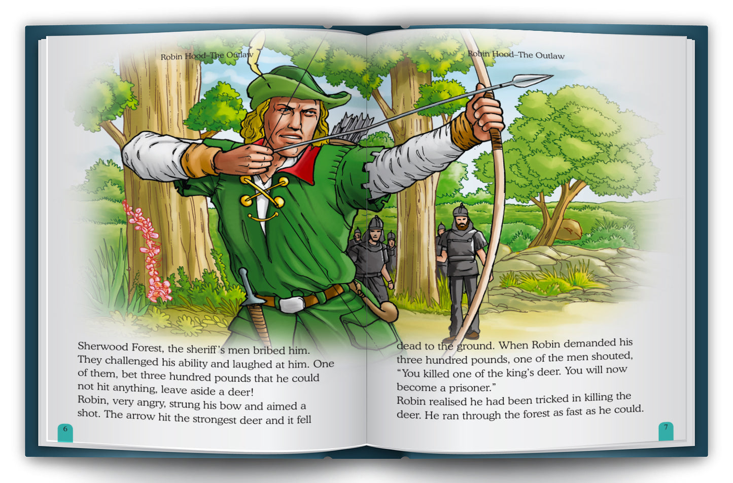 The Adventures of Robin Hood - Two books lifestyle display