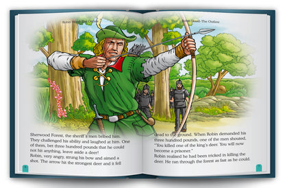 The Adventures of Robin Hood - Two books lifestyle display