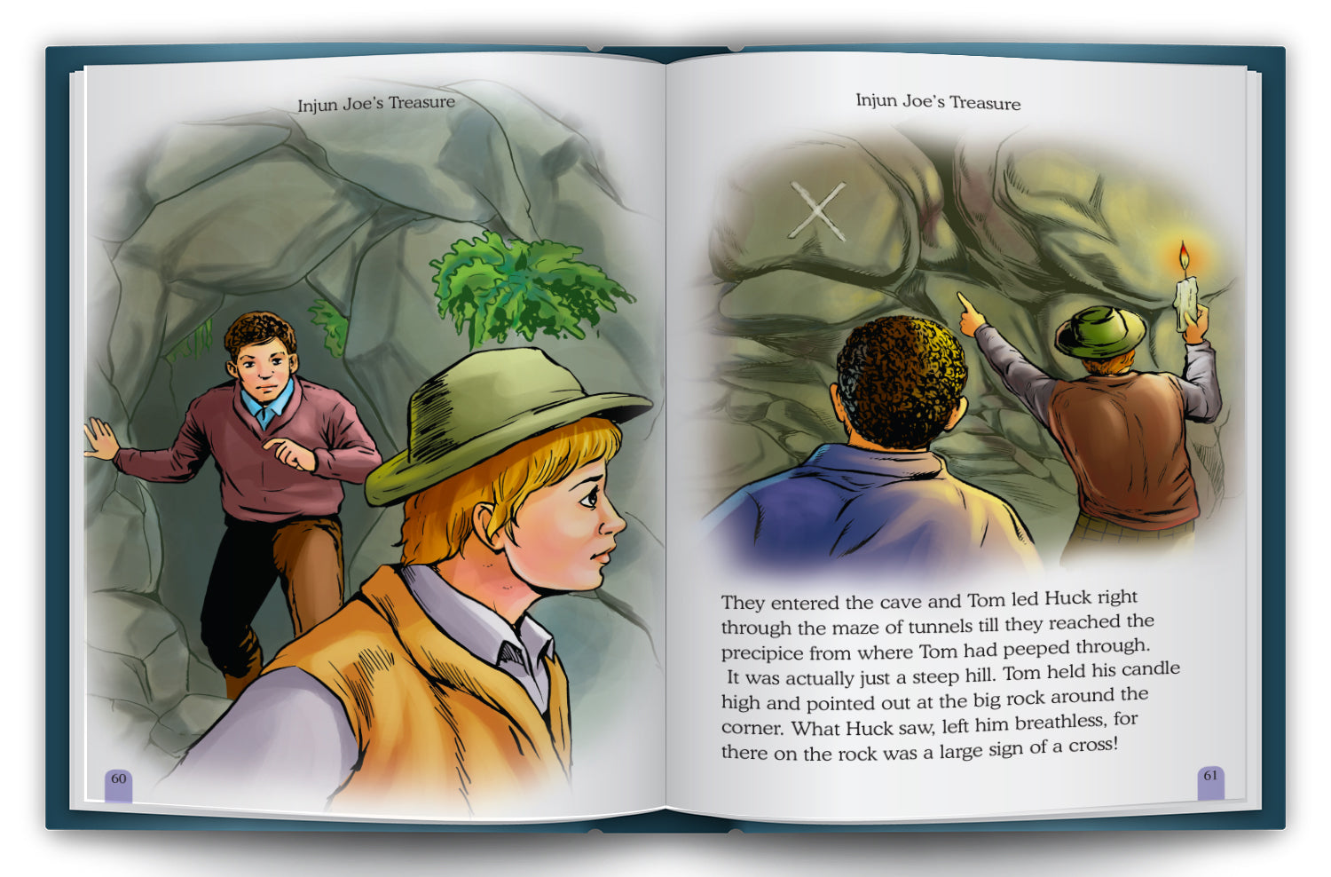 The Adventures of Tom Sawyer - Interior spread: At Sunday School