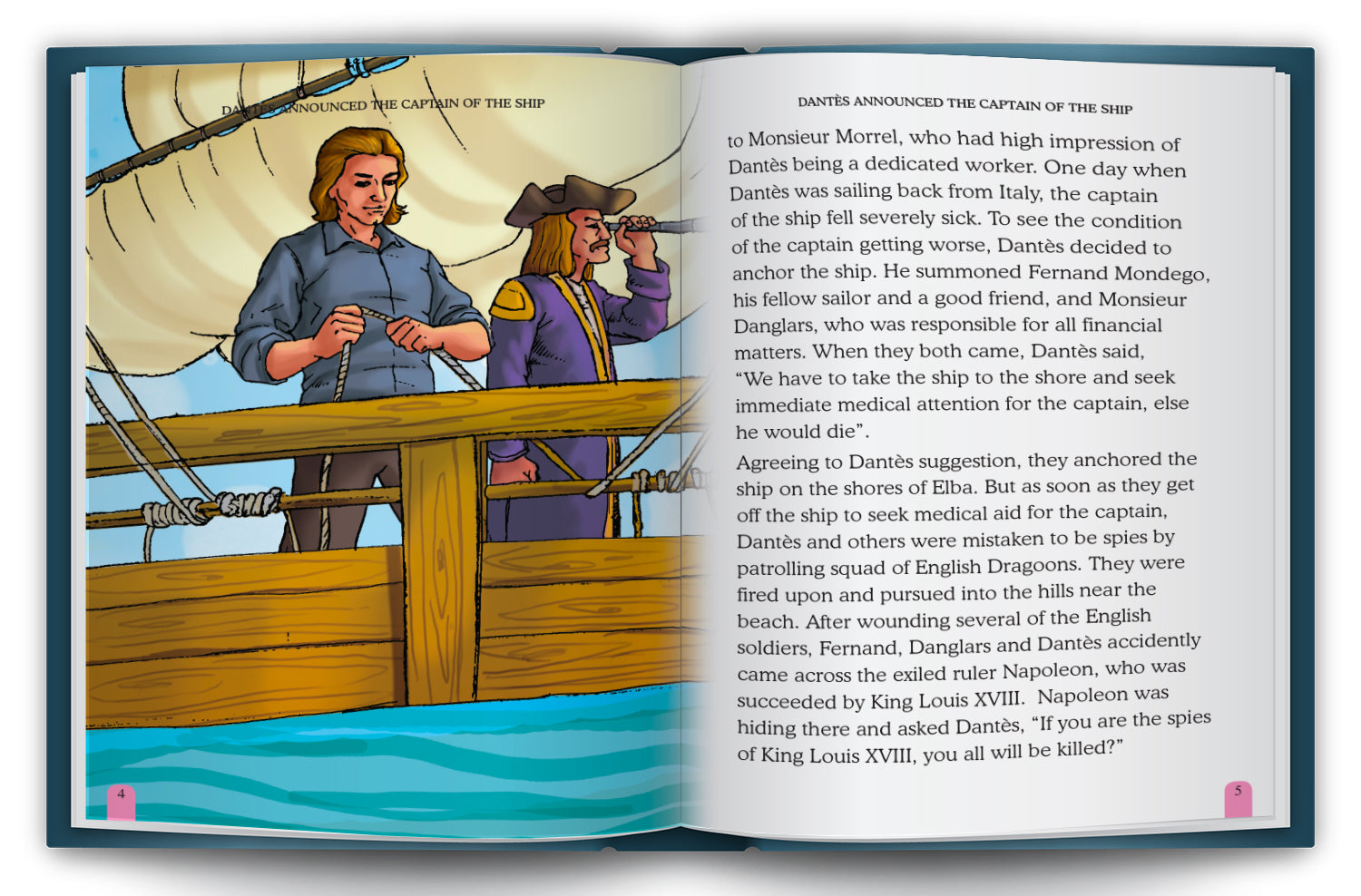 The Count of Monte Cristo - Interior spread: What Happened in Dantès Absence