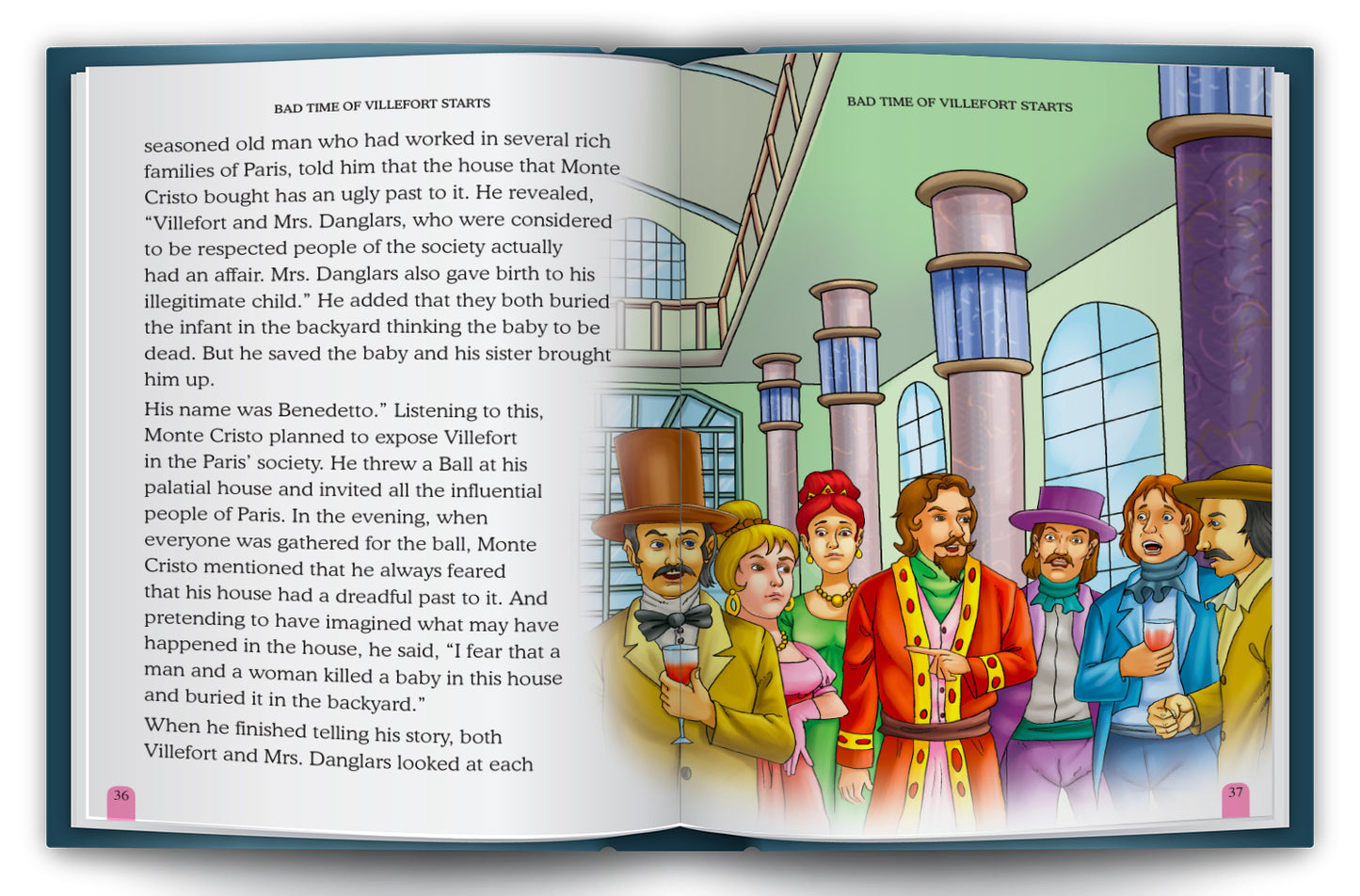 The Count of Monte Cristo - 3D book lifestyle display