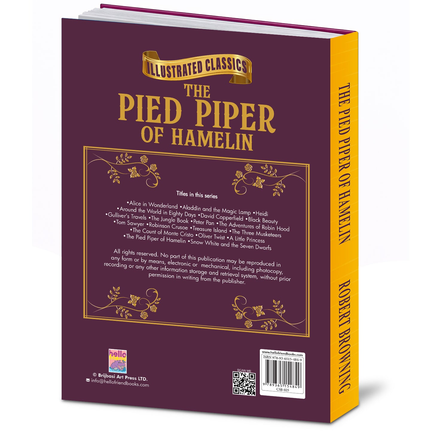 The Pied Piper of Hamelin - Back Cover