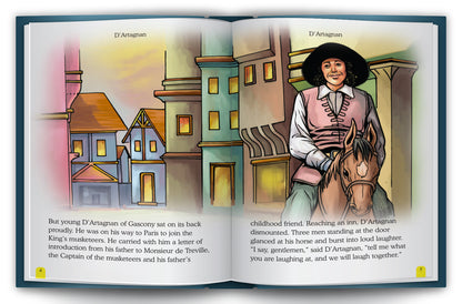 The Three Musketeers - Interior spread: D'Artagnan's Visitor