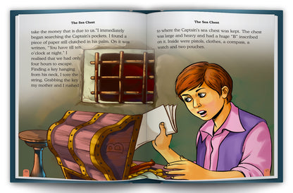Treasure Island - Interior spread: A Man on the Island