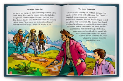 Treasure Island - Two books lifestyle display