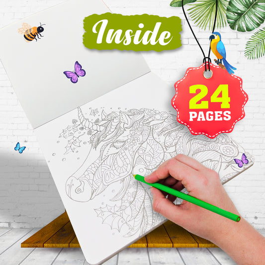 Unicorns Adult Colouring Book | Relaxing Unicorn Coloring Book for Teens & Adults | Mindful Creative Art Book