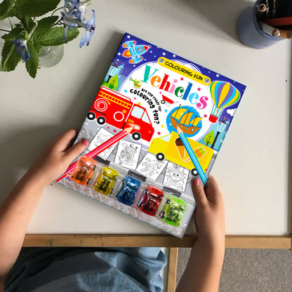 Colouring Fun Vehicles - Coloring Activity Book for Creative Kids