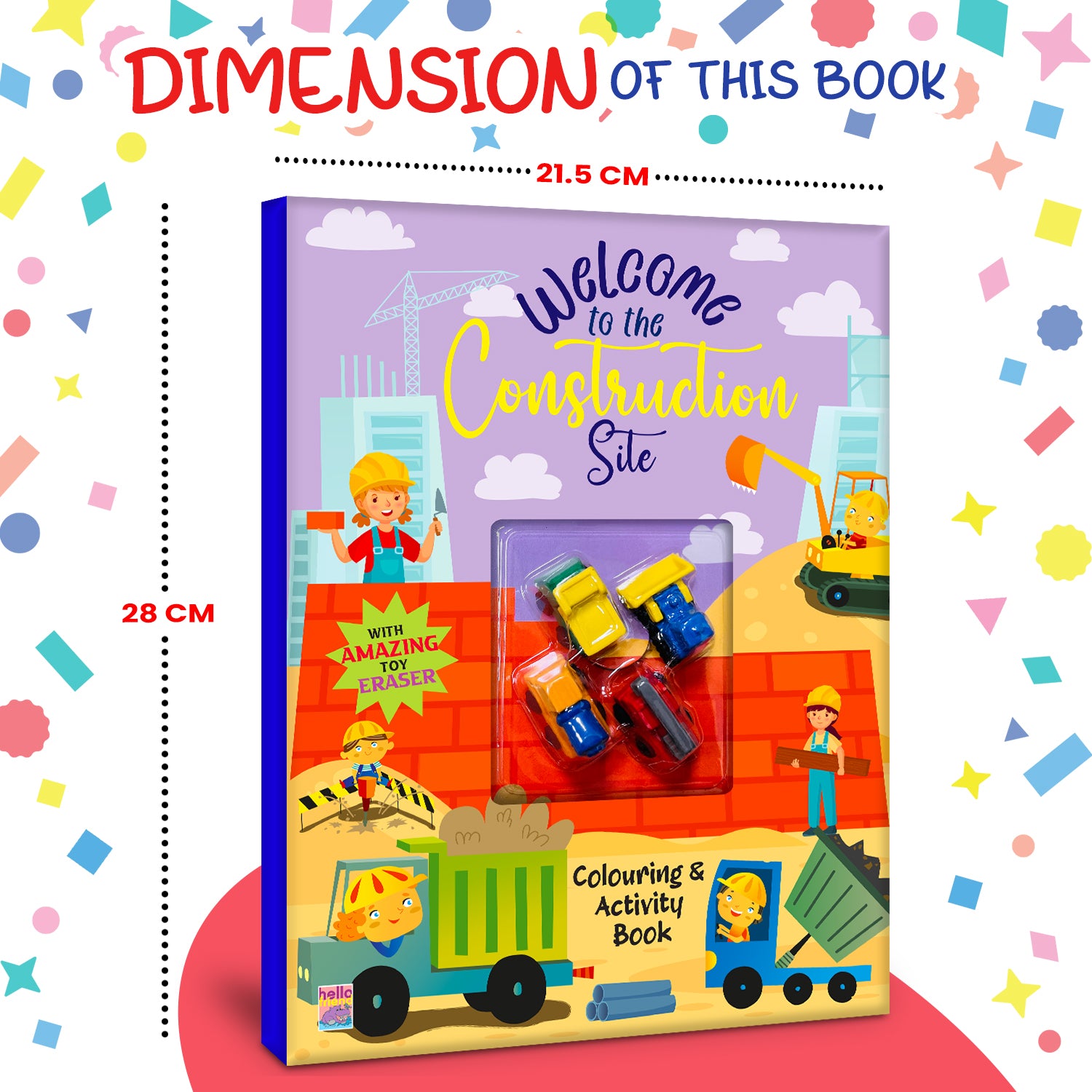 Welcome to the Construction Site - Front and back cover flat lay