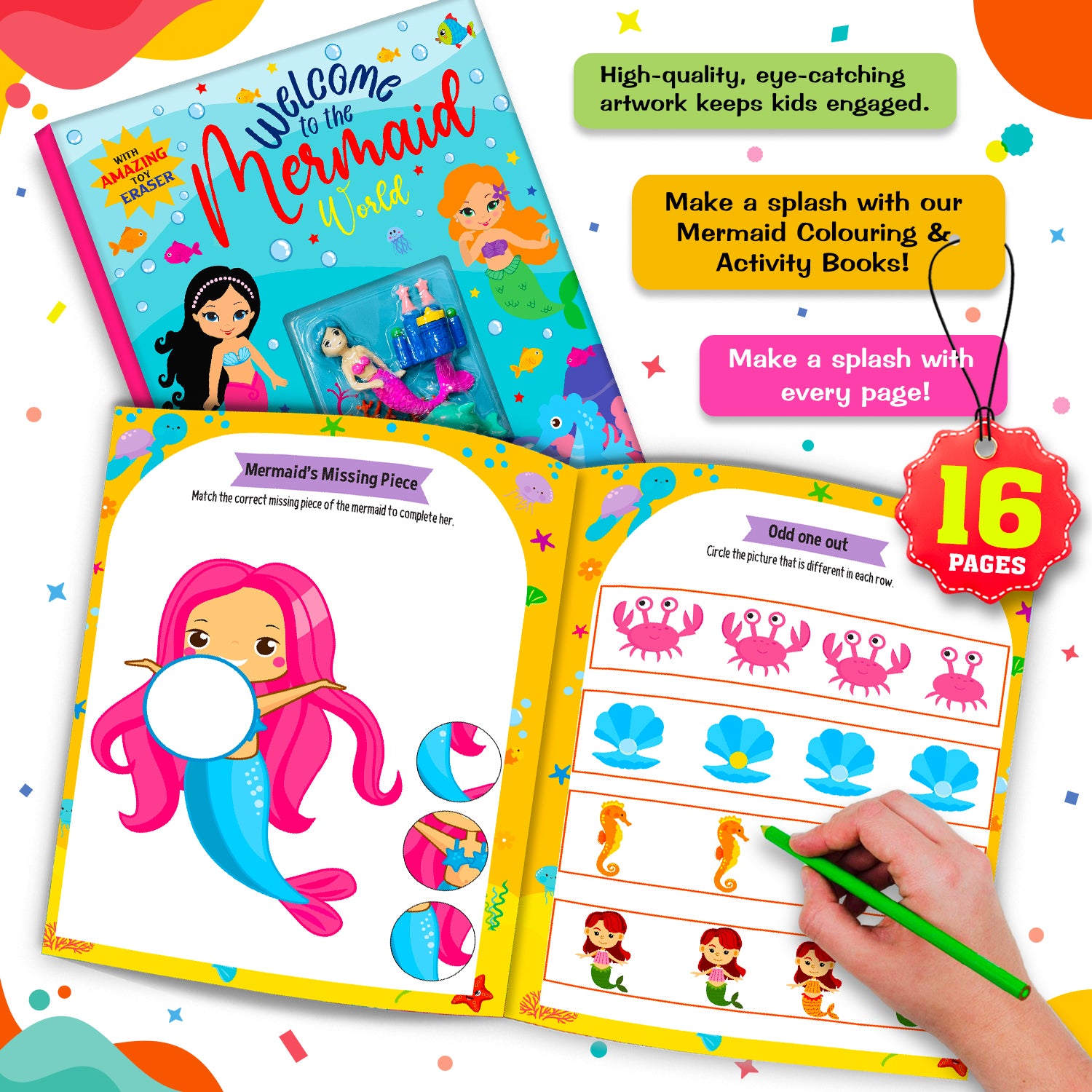 Welcome to the Mermaid World - Front cover 3D view