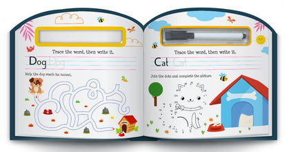 Wipe & Clean First Words | Reusable First Words Learning Book for Kids | Early Learning Activity Book