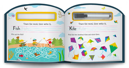 Wipe & Clean First Words | Reusable First Words Learning Book for Kids | Early Learning Activity Book