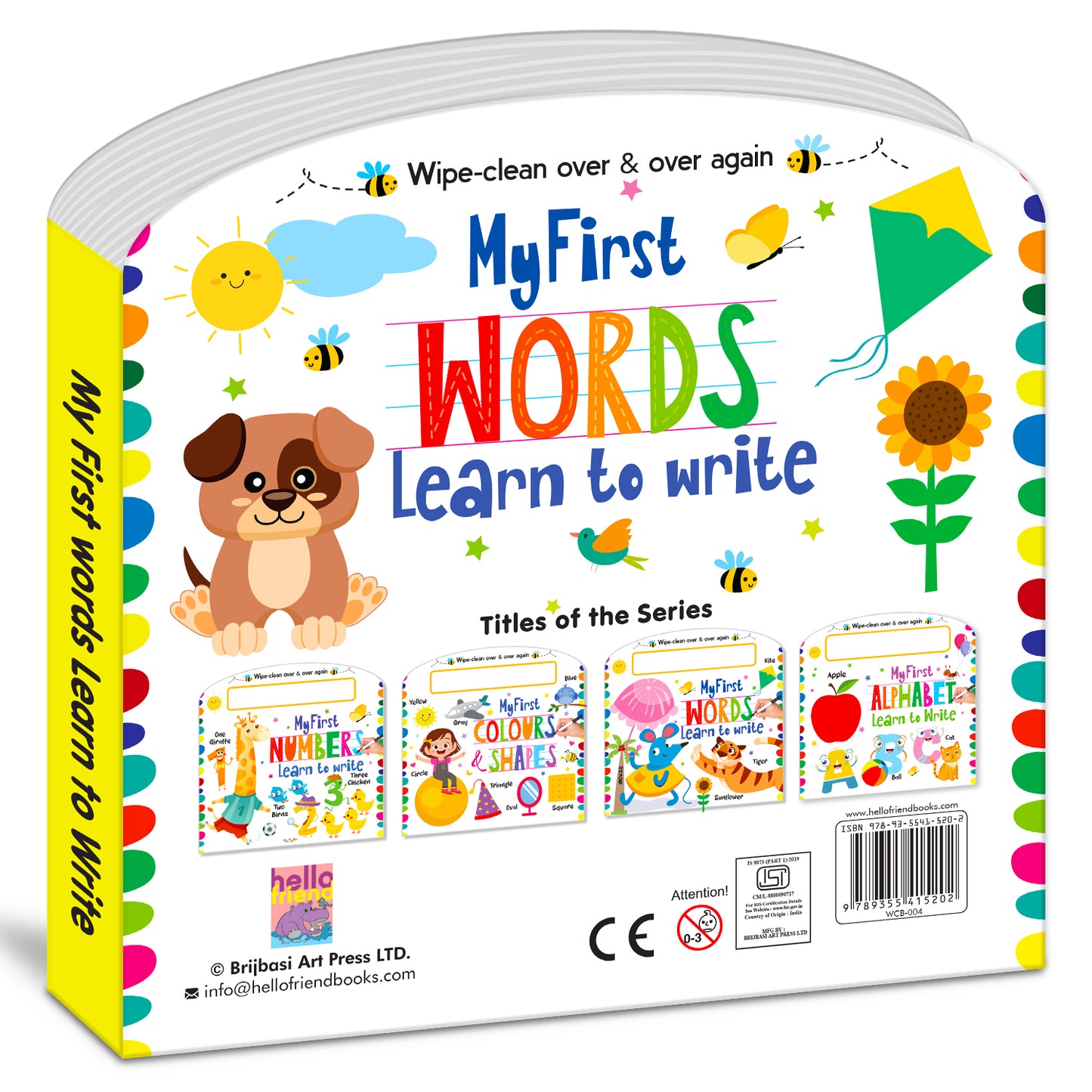 Wipe & Clean First Words | Reusable First Words Learning Book for Kids | Early Learning Activity Book