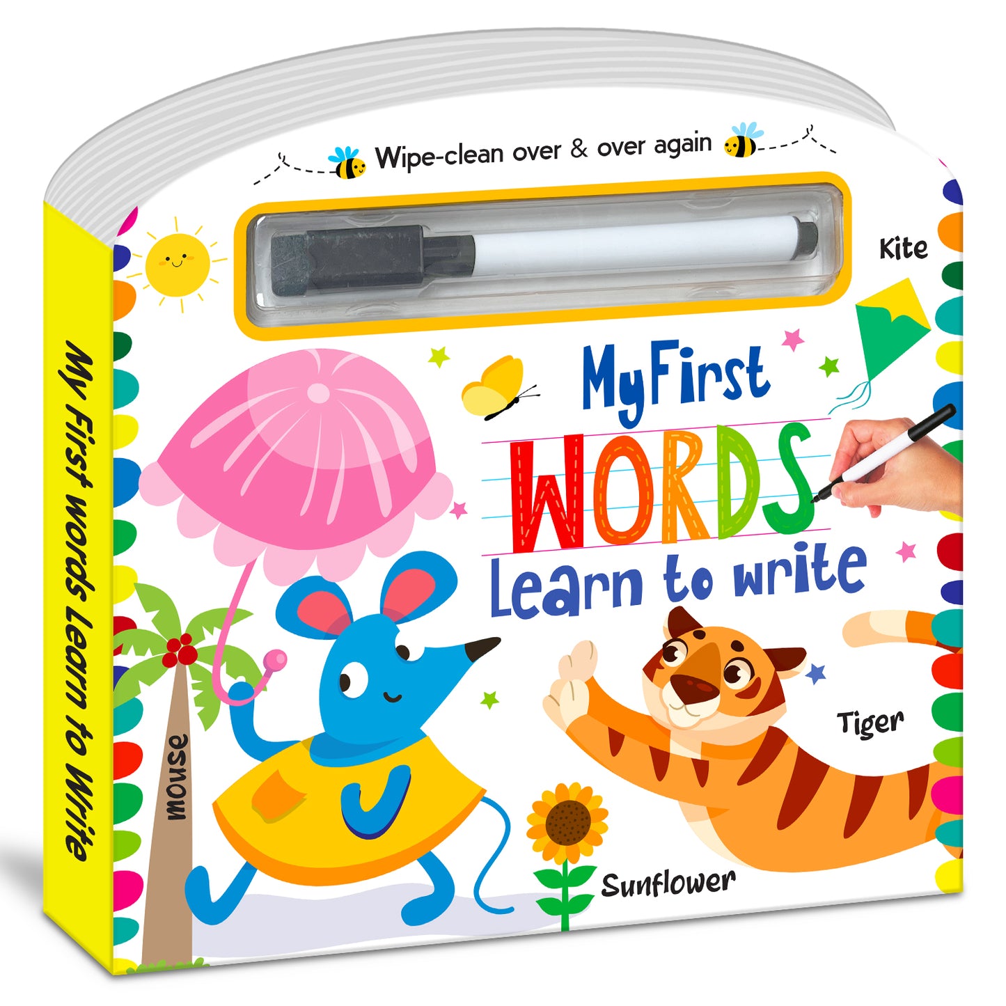 Wipe & Clean First Words | Reusable First Words Learning Book for Kids | Early Learning Activity Book