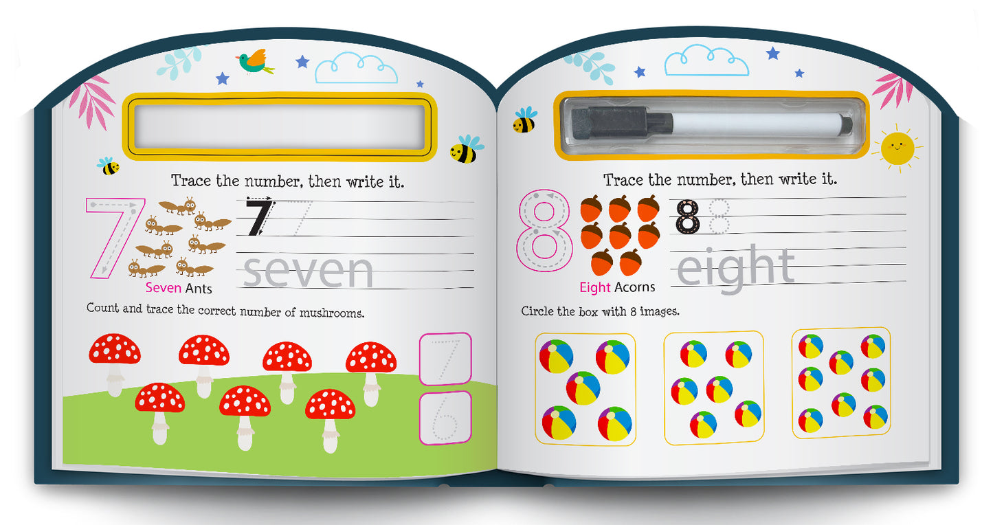My First Numbers – Learn to Write | Wipe & Clean Number Writing Book for Kids | Reusable Early Learning Activity Book