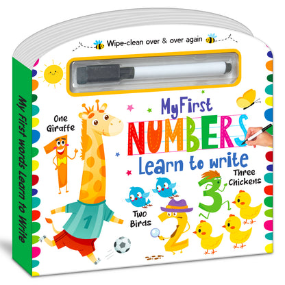 My First Numbers – Learn to Write | Wipe & Clean Number Writing Book for Kids | Reusable Early Learning Activity Book