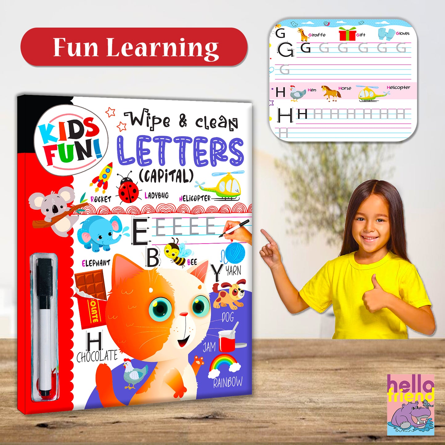 Wipe & Clean Capital Letters - Front cover