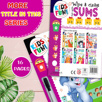 Wipe & Clean Fun with Sums - Back cover with series titles
