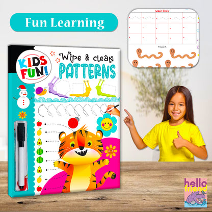 Wipe & Clean Patterns - Front cover with tiger