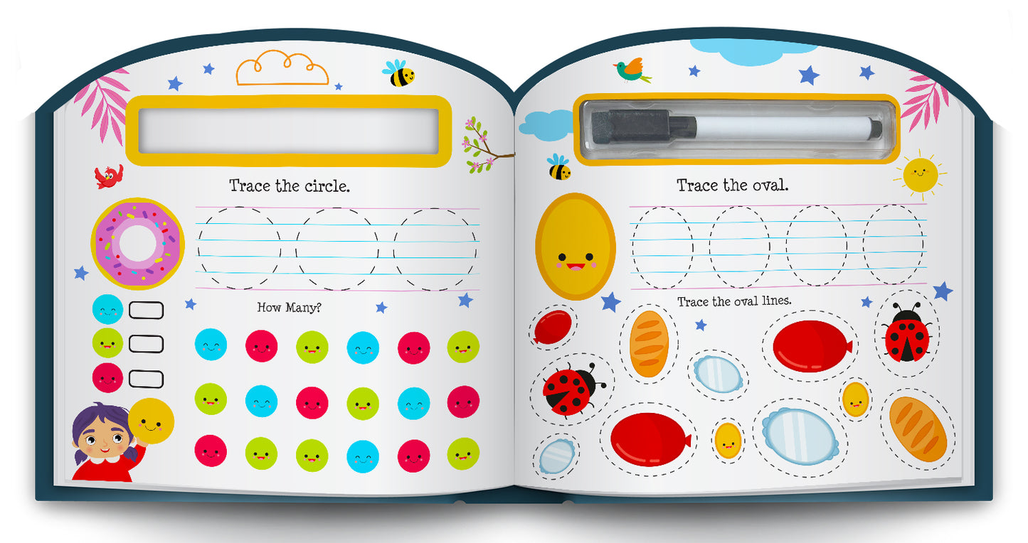 My First Numbers – Learn to Write | Wipe & Clean Number Writing Book for Kids | Reusable Early Learning Activity Book