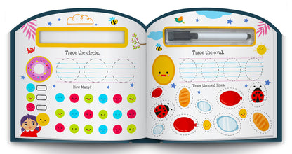 My First Colours & Shapes – Learn to Write | Wipe & Clean Colours & Shapes Activity Book for Kids